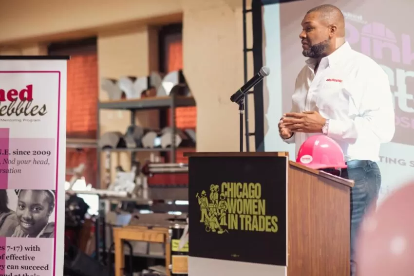 Polished Pebbles Pink Hard Hat &mdash; Chicago, IL